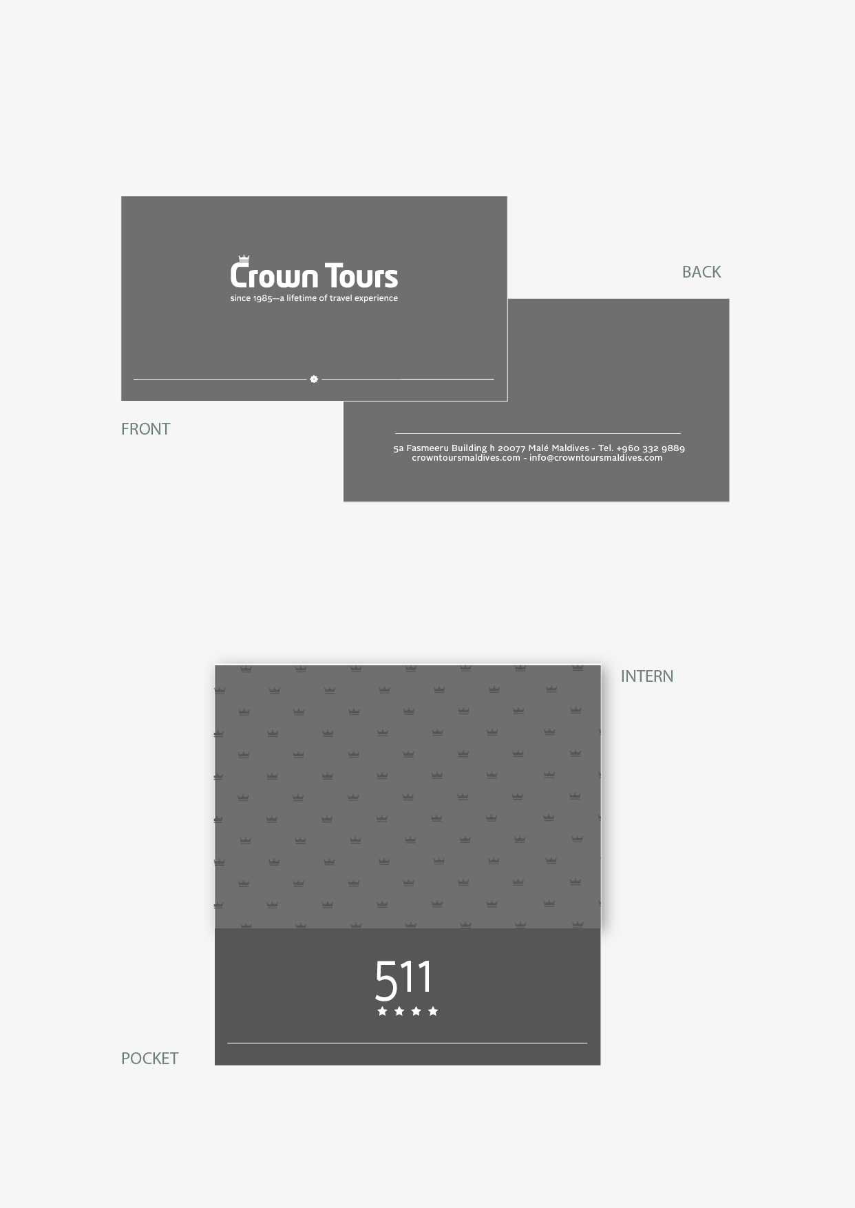 Business Stationery Design #72 | 'www.crowntoursmaldives.com' design  project | DesignContest ®