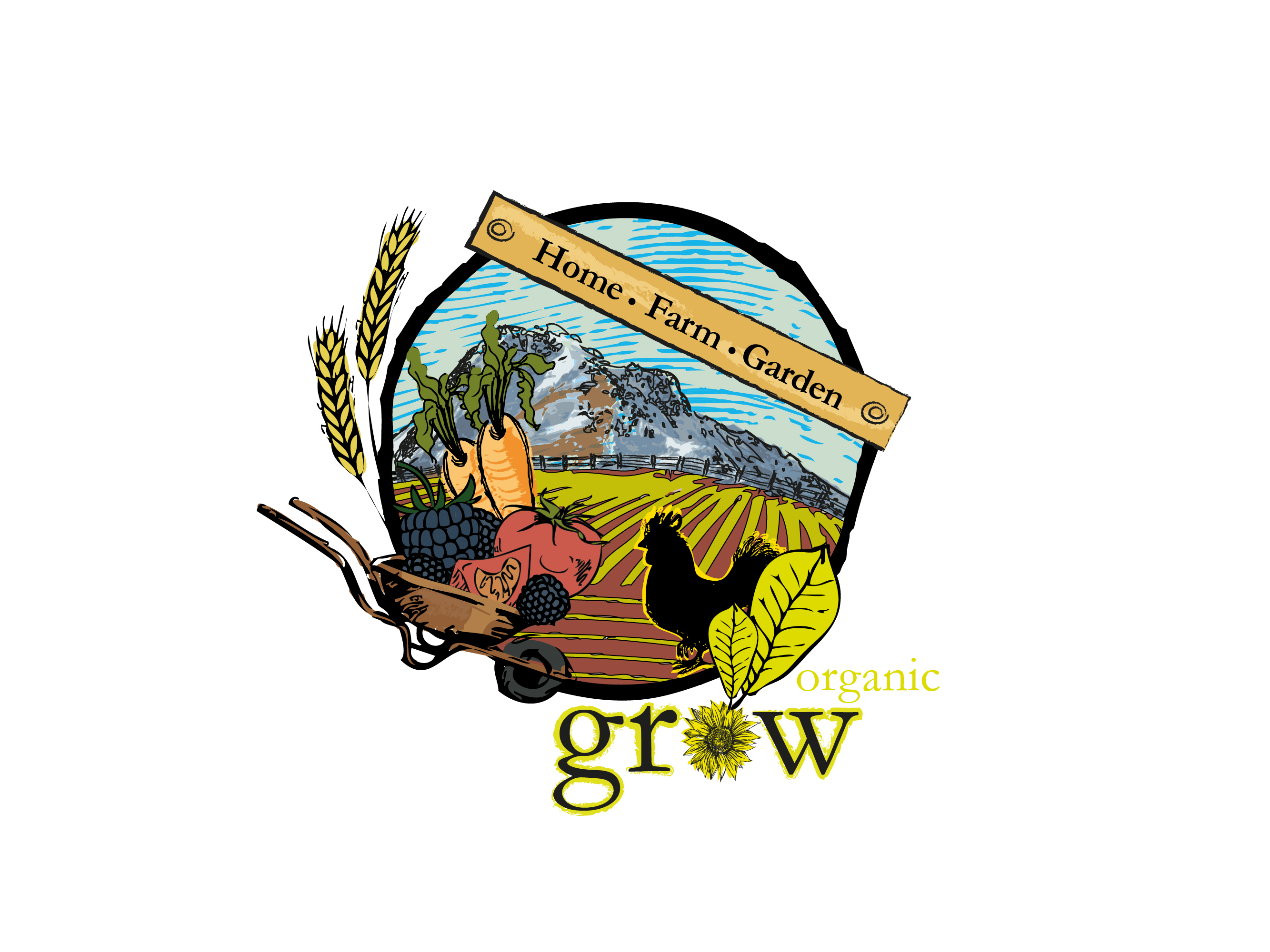 Logo Design 78 Organic Home Farm Garden Store Needs Your Homespun Rustic Creative Logo Design Project Designcontest