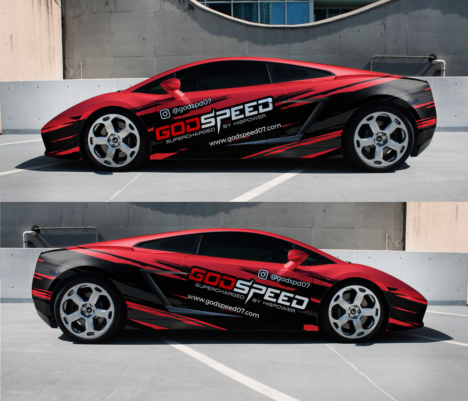 Car Wrap Design #24 | 'Godspeed Lamborghini' design project | DesignContest  ®