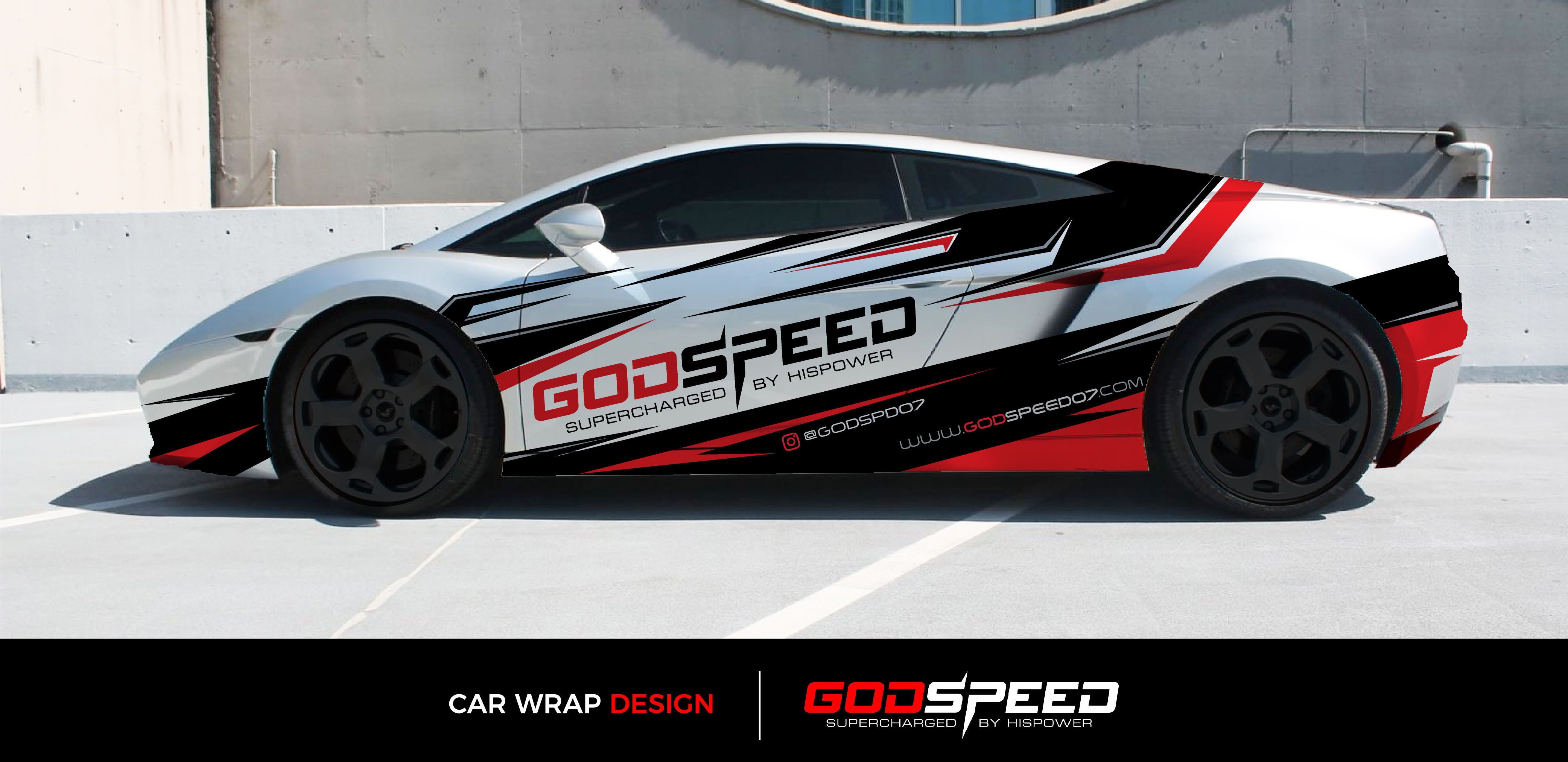 Car Wrap Design #58 | 'Godspeed Lamborghini' design project | DesignContest  ®