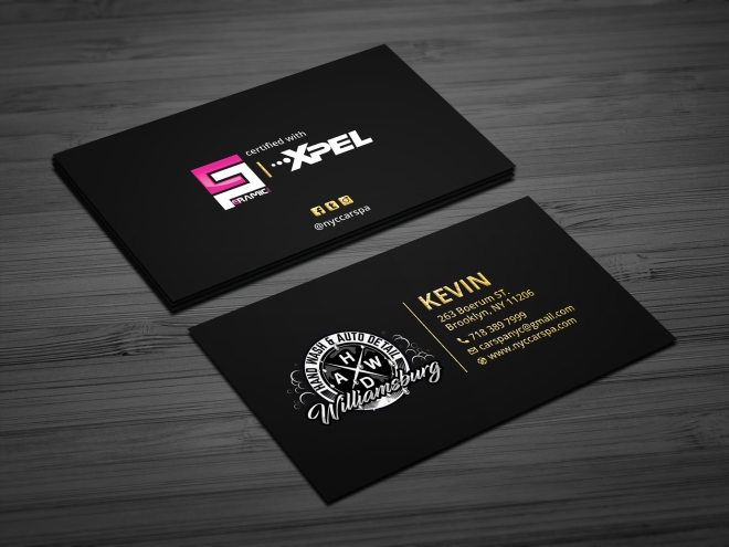 Business Card Design 14 Williamsburg Hand Wash Amp Auto Detailing Design Project Designcontest