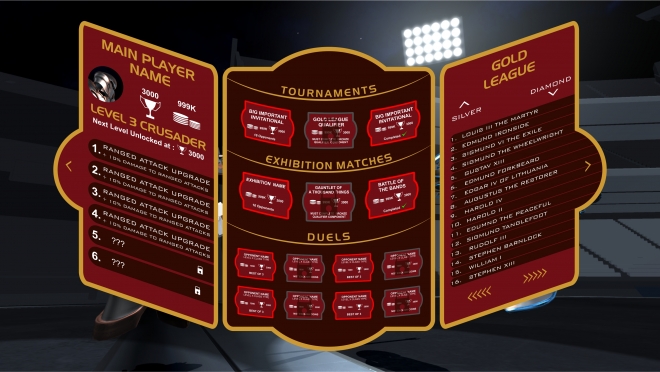 Graphic Design #48 | 'Ironlights - VR Game Menu Design' design project ...