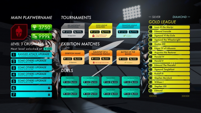 Graphic Design #12 | 'Ironlights - VR Game Menu Design' design project ...