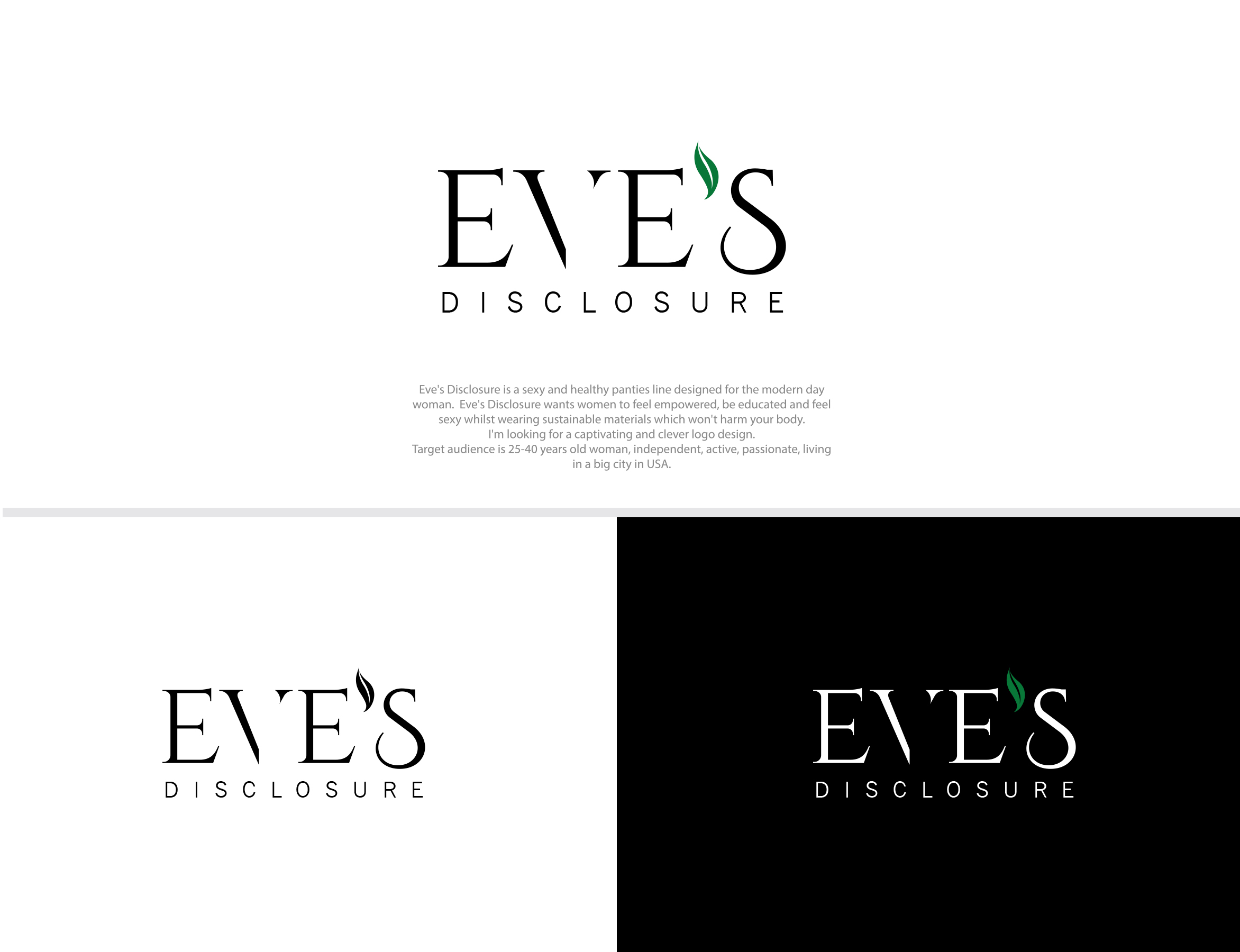 Logo Design 519 Eve S Disclosure Design Project Designcontest