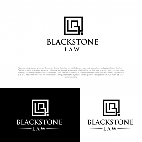 Logo Design #1693 | 'Blackstone Law' design project | DesignContest