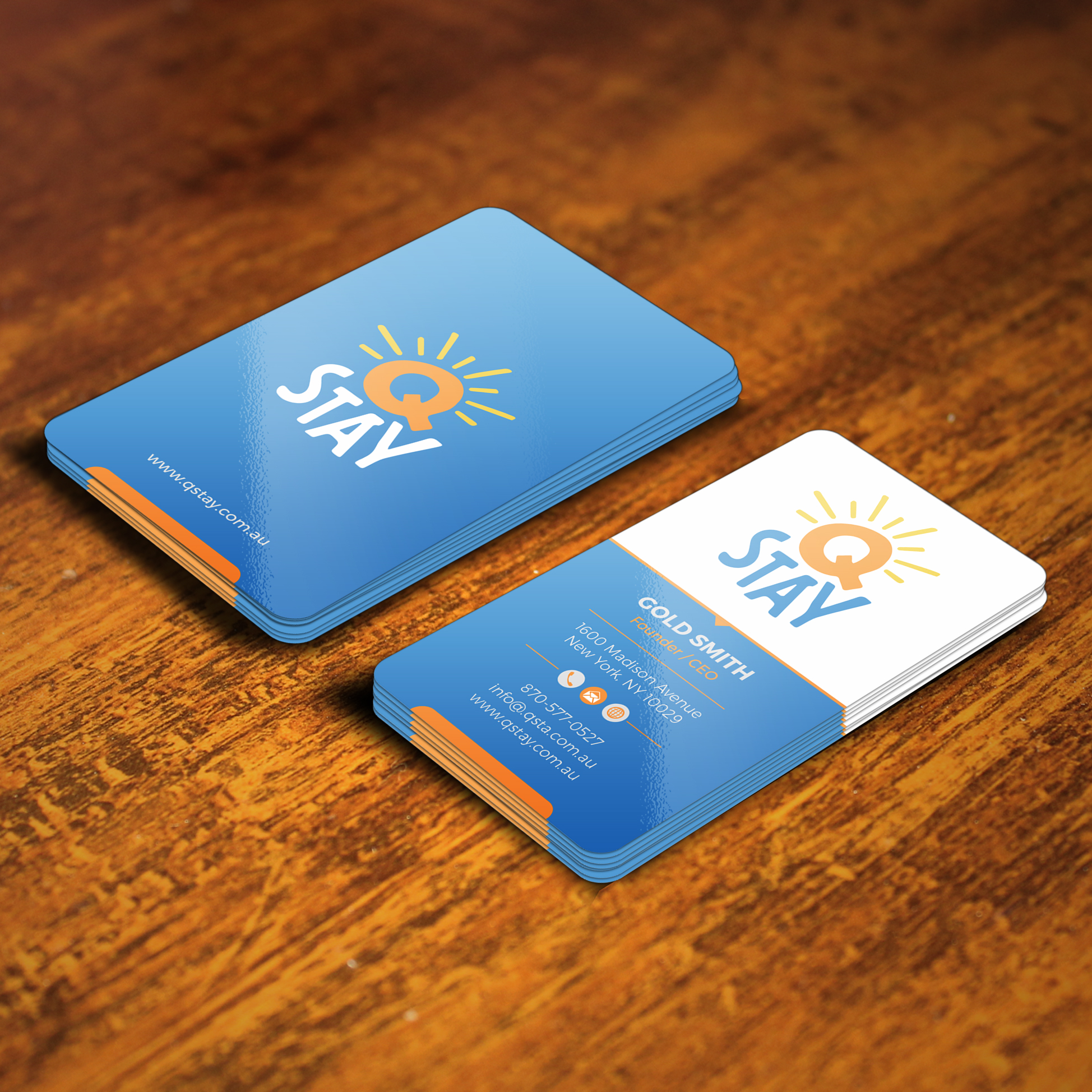 Business Card Design #38 | 'Q Stay Accommodation' design project |  DesignContest ®