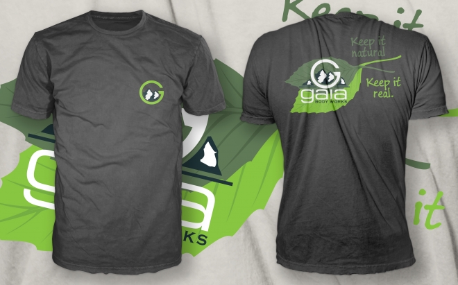 T-shirt Design #32 | 'Gaia Body Works' design project | DesignContest