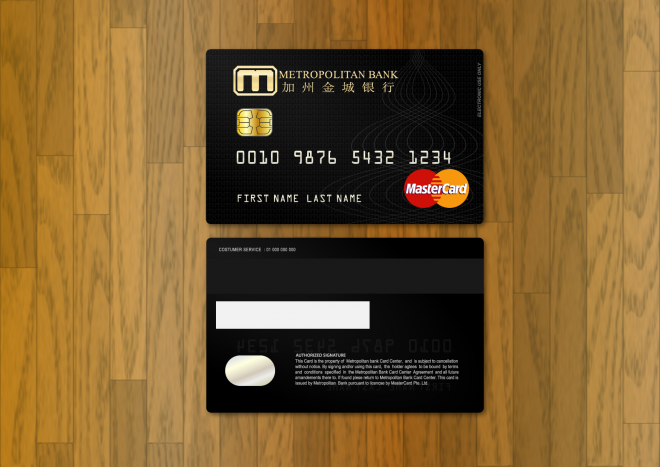 Graphic Design #114 | 'Metropolitan Bank Debit Card Design' design ...