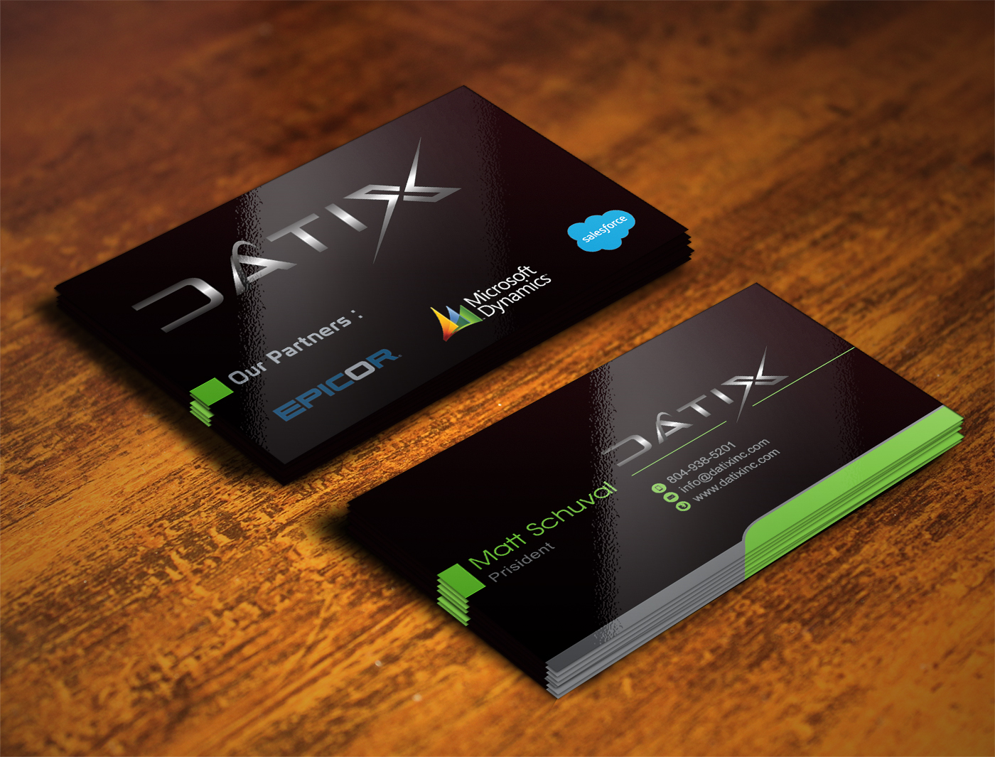 Business Card Design #24 | 'Datix Business Cards' design project |  DesignContest ®