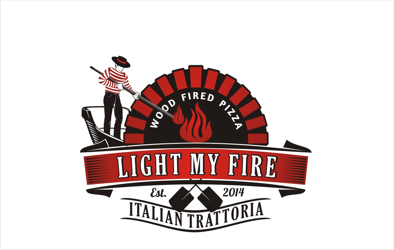 Logo Design 80 Light My Fire Wood Fired Pizza Italian Trattoria Design Project Designcontest