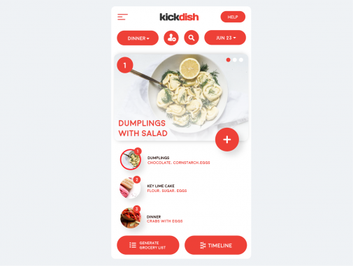 Mobile App Design by Kickdish