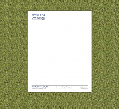 Letterhead Design by Edwards law group