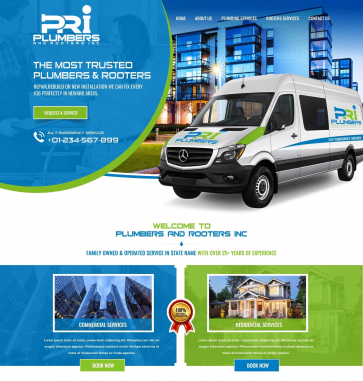 Professional Website Design  by PRI plumbers